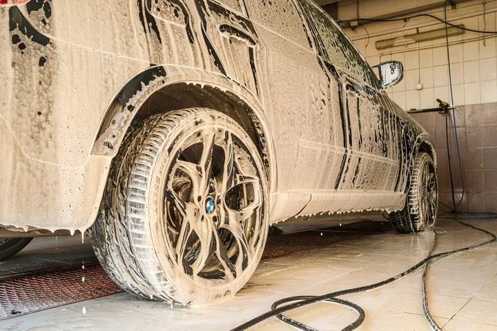 Колесо BMW X6 в пене